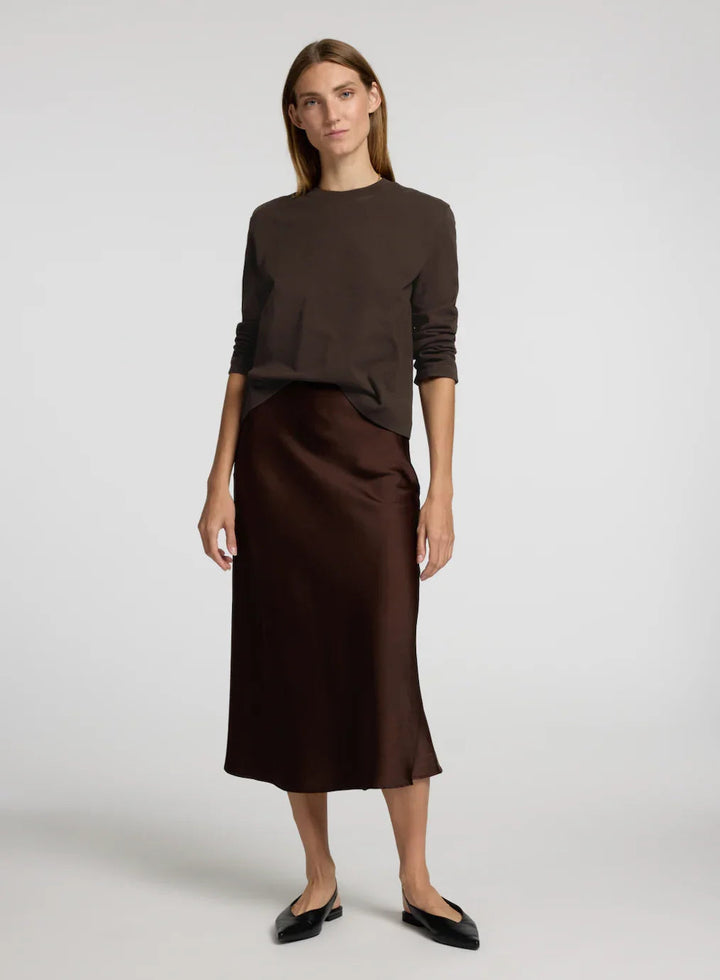 Selected Femme - Bluse - Delicioso - Essential Boxy LS - Stilkompagniet.dk