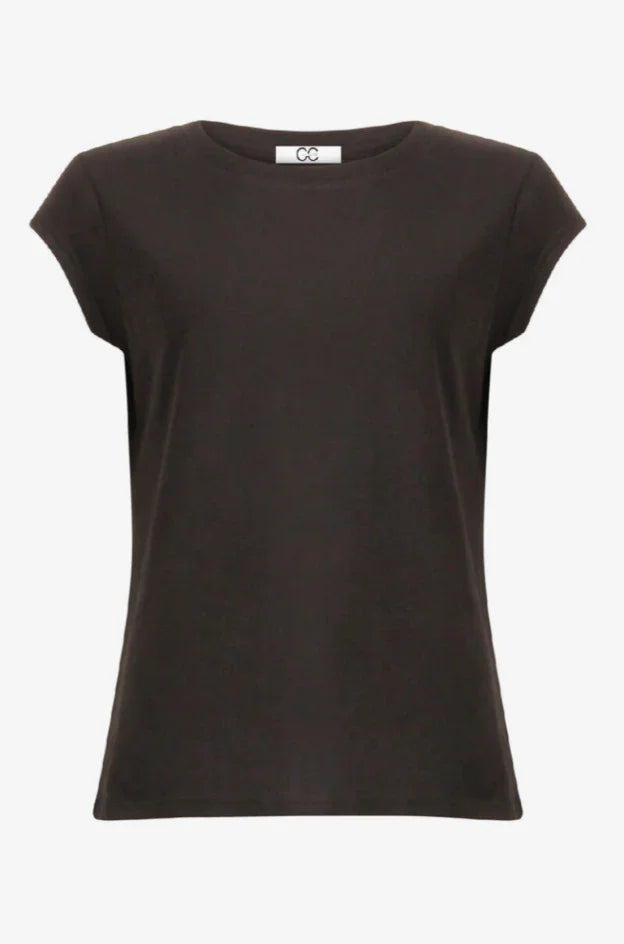 CC Heart - T-shirt - Sort - Basic round neck - Stilkompagniet.dk