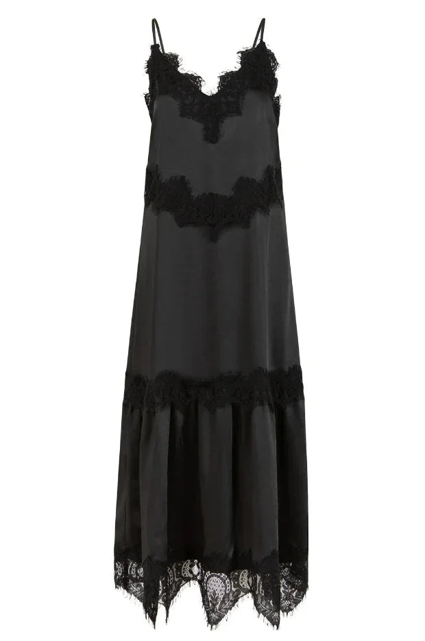 CC Heart - Kjole - Black - Lace detail - Stilkompagniet.dk