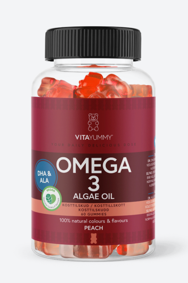 VitaYummy - Kosttilskud - Omega 3 - Peach sss - Stilkompagniet.dk