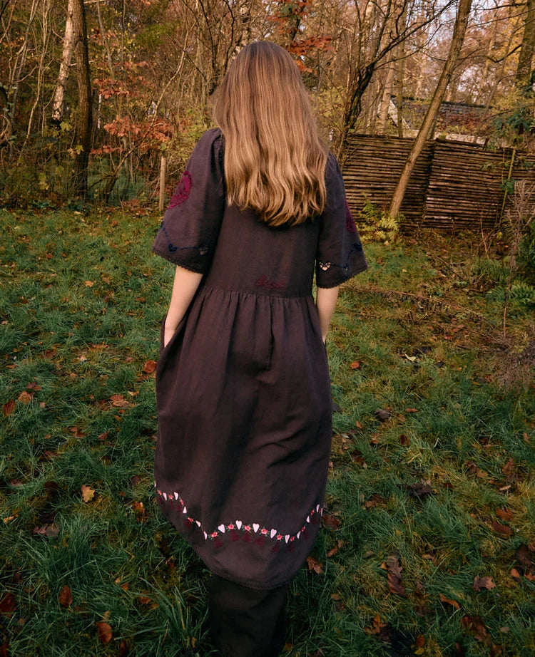 Sissel Edelbo - Kjole - Seal Brown - Sky