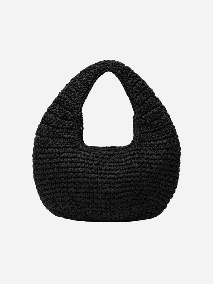Andcopenhagen Basics - Hæklet Stråtaske - Sort - Lucky