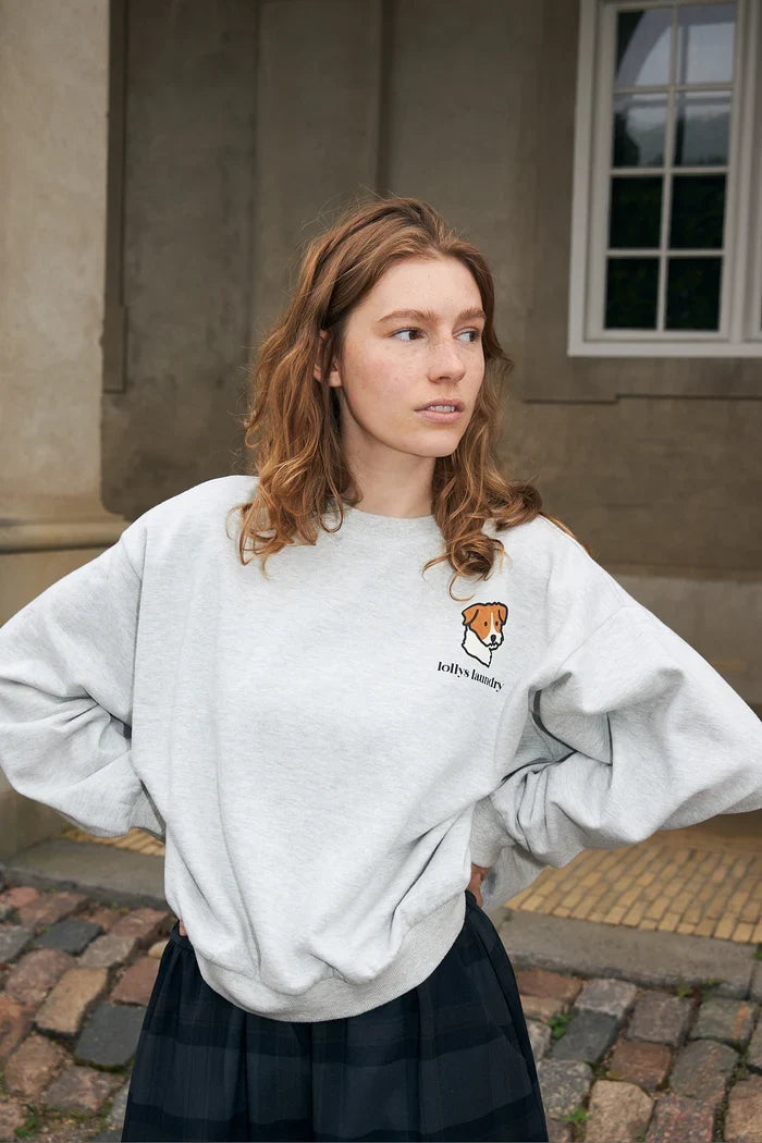 Lollys Laundry - Sweatshirt - Light Grey Melange - SydneyLL