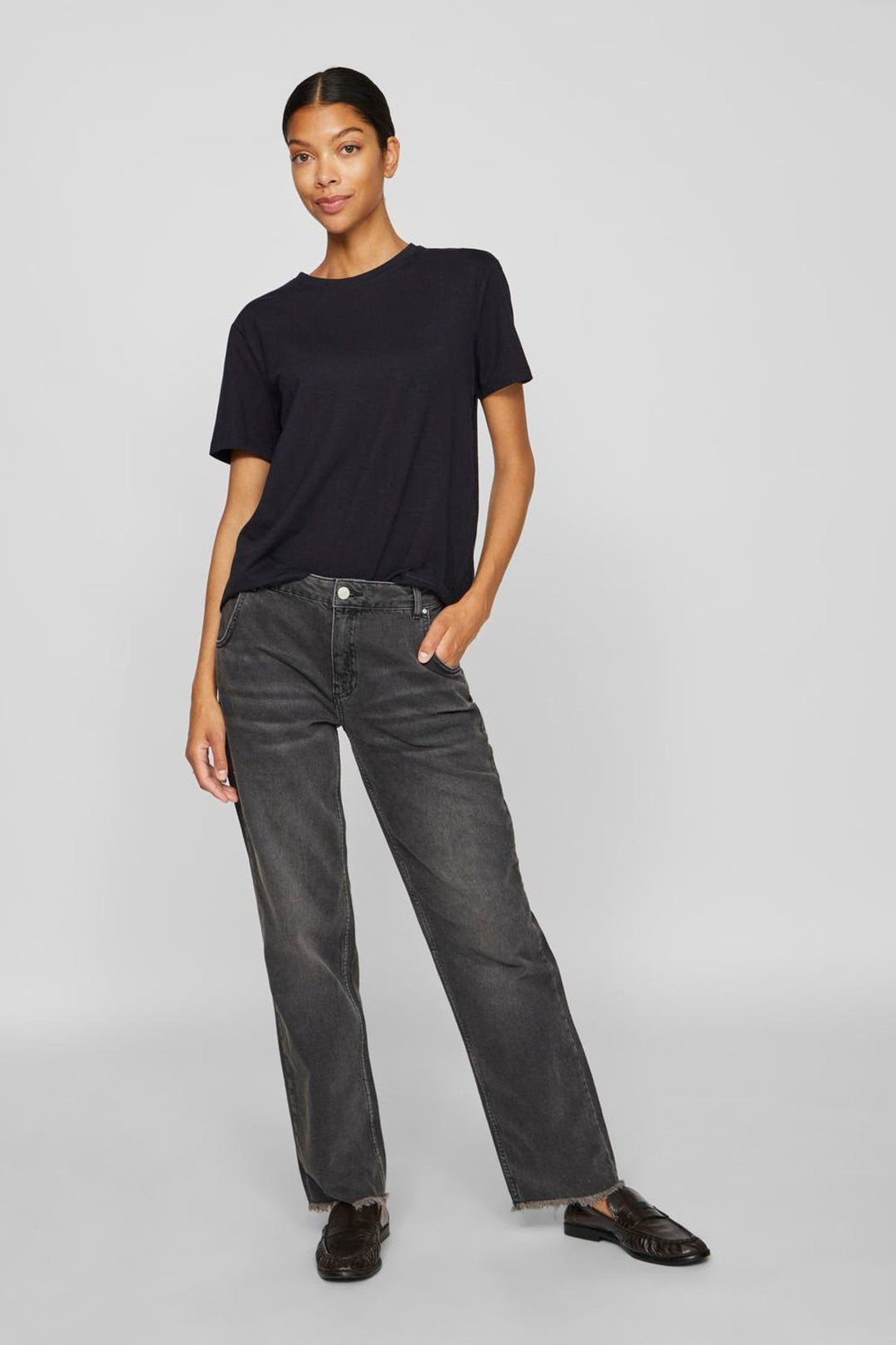 Vila - T-shirt - Black Beauty - Vinora