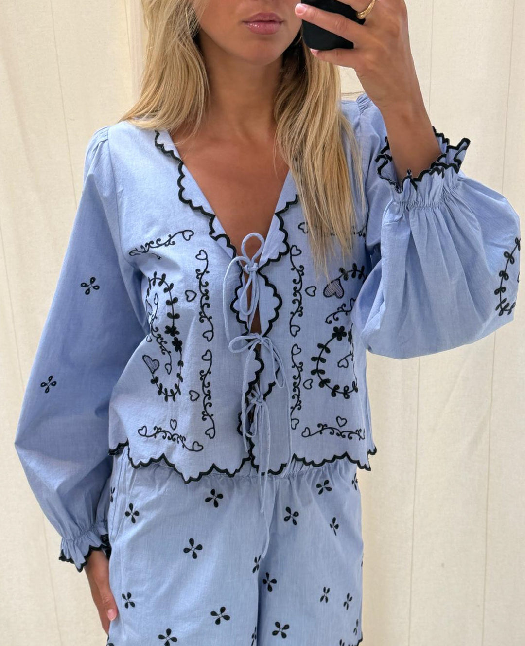 Sissel Edelbo - Top - Blue Chambray - Tone