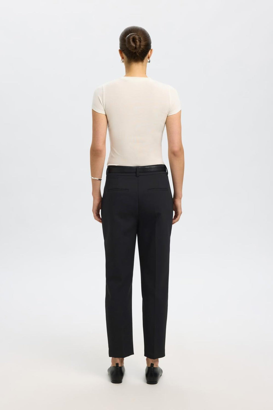 Selected femme - Bukser - Sort - Rita-Ria MW cropped
