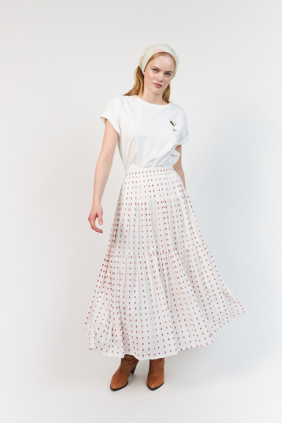 Lollys Laundry - Nederdel - Creme - Sunsetll