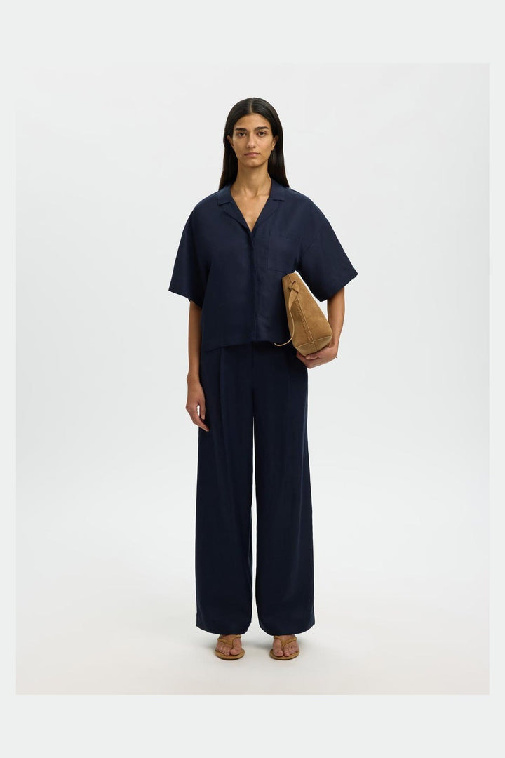 Selected Femme - Bukser - Dark sapphire - Lyra