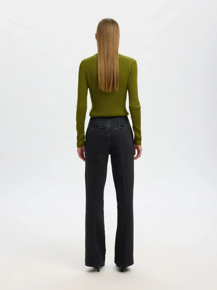Selected Femme - Jeans - Black Denim - Julie-kori - Stilkompagniet.dk