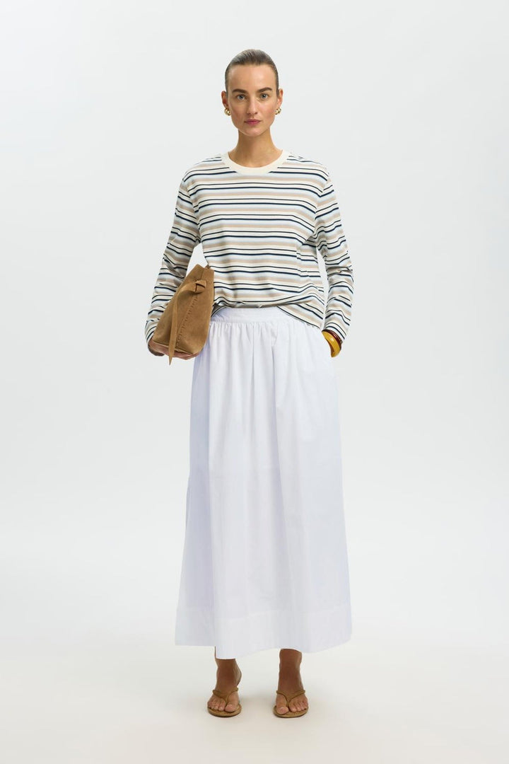 Selected Femme - Nederdel - Bright White - Slit