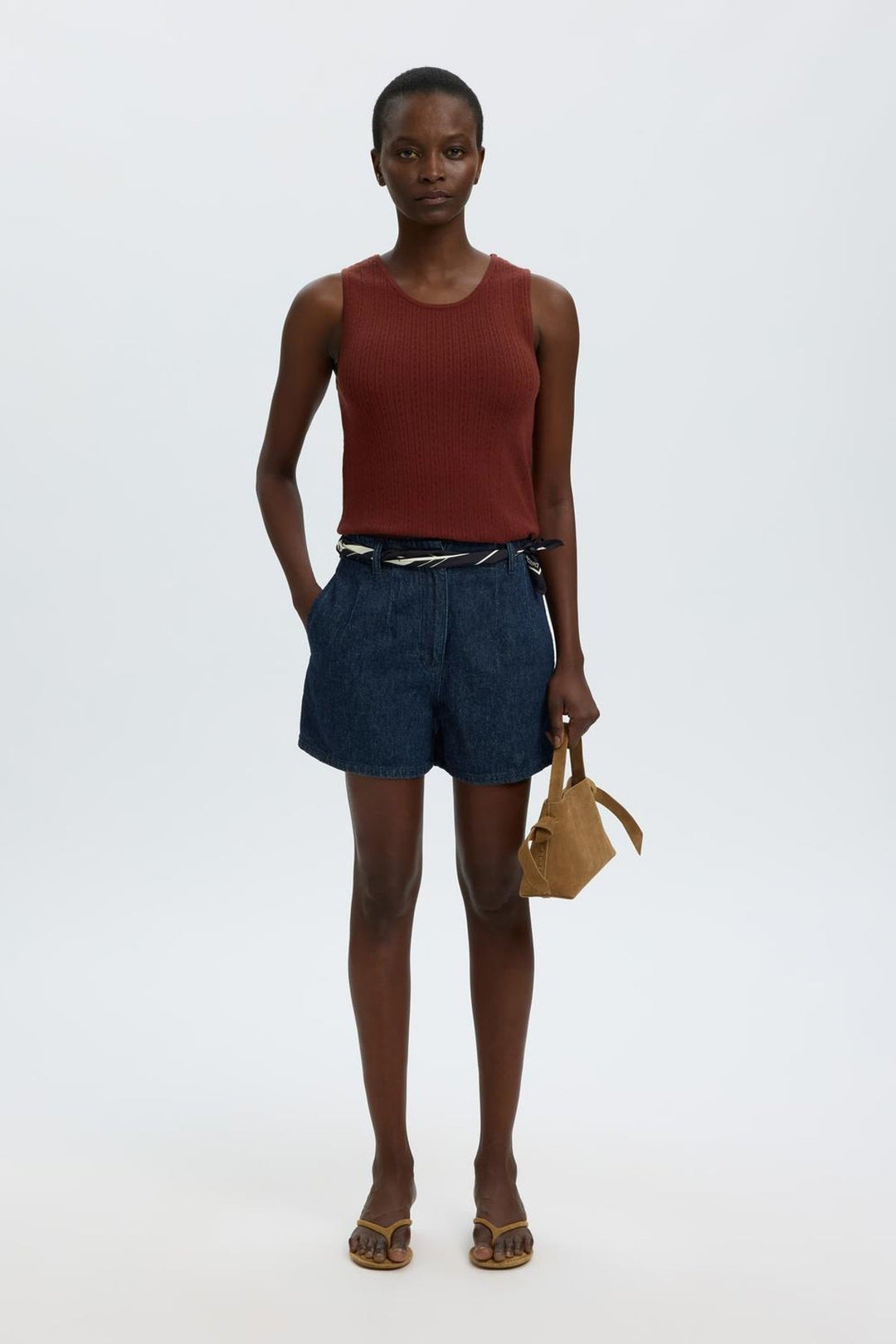 Selected Femme - Shorts - Dark blue denim - Hanny