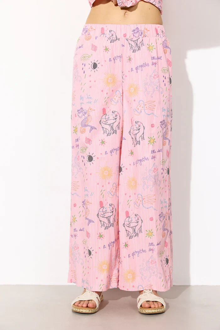 Hunkøn - Bukser - Pink Sea - Zoe Trousers