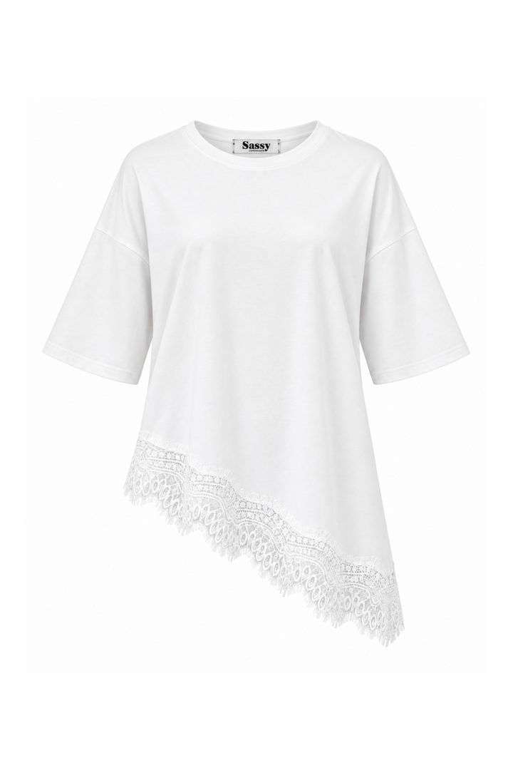 Hvid Akacia T-shirt fra Sassy Copenhagen
