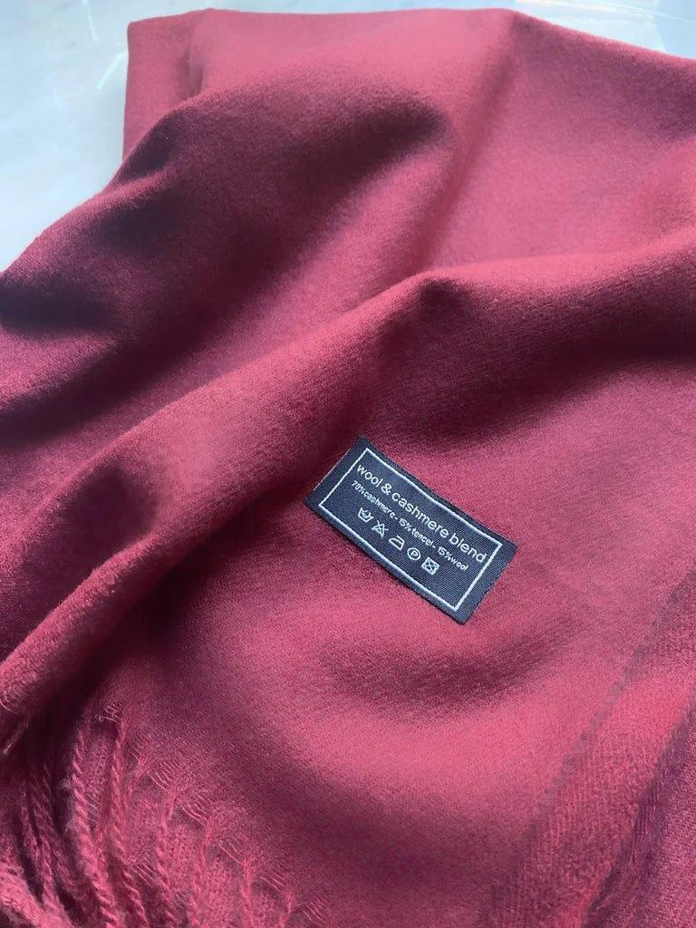 Andcopenhagen Basics-- 70 % Cashmere Tørklæde - Bordeaux - Yana