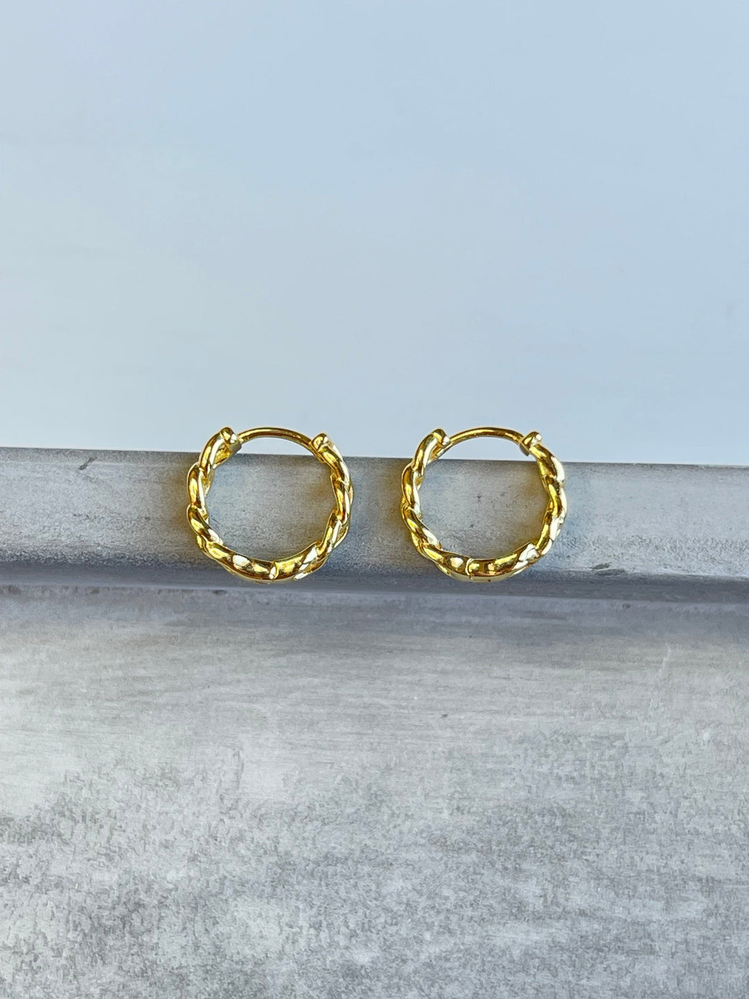 Andcopenhagen Jewelry - Øreringe hoops - 18 karat Guldbelagt 925 sterlingsølv - Bine
