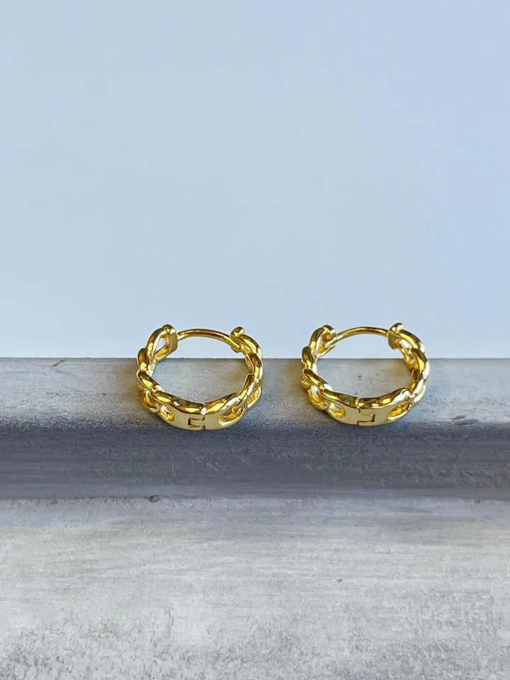 Andcopenhagen Jewelry - Øreringe hoops - 18 karat Guldbelagt 925 sterlingsølv - Bine