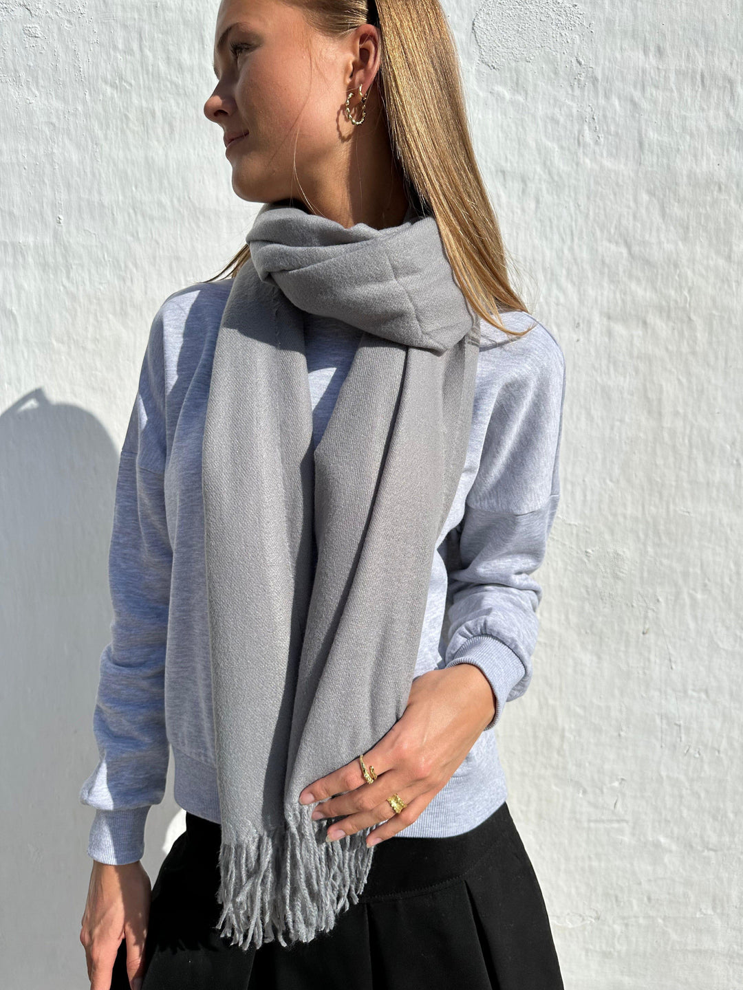 Andcopenhagen Basics - 70% Cashmere Tørklæde - Grå - Yana