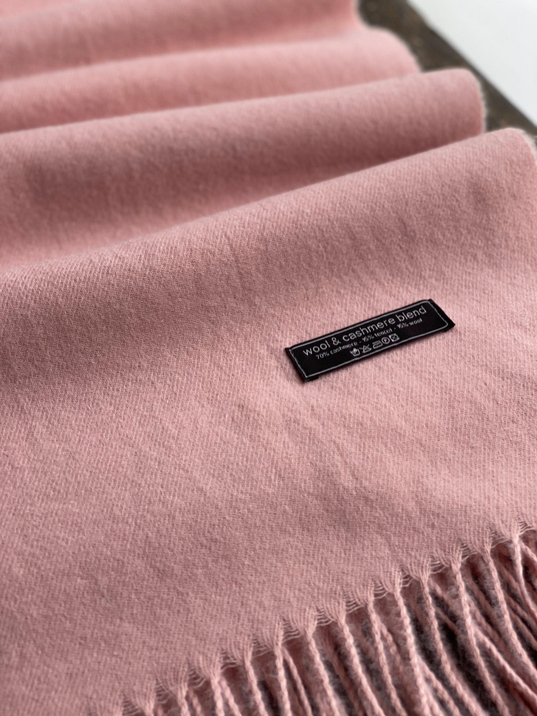 Andcopenhagen cashmeretørklæder Andcopenhagen - Cashmeretørklæde lyserød - 70% cashmere ( bemærk preorder)