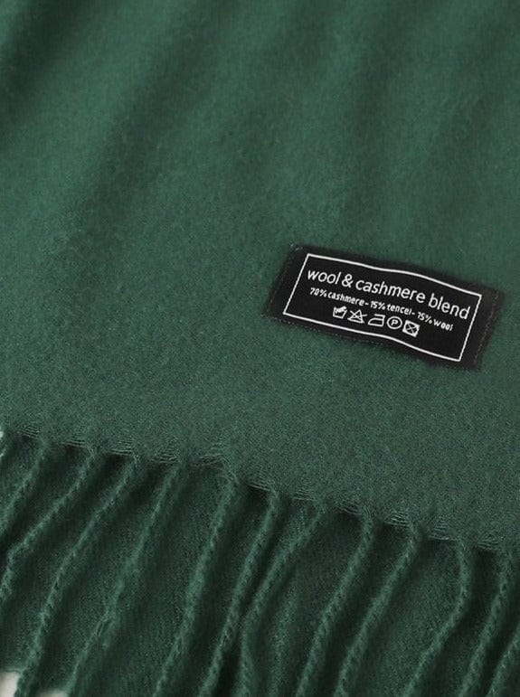 Andcopenhagen cashmeretørklæder Andcopenhagen - Cashmeretørklæde Dark green - 70% cashmere tørklæde