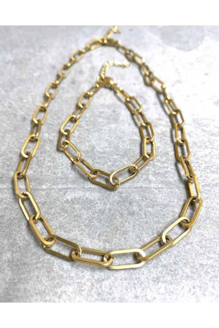 Andcopenhagen Jewelry - Armbånd - 18 karat guldbelagt  - Chunky chain Sanni
