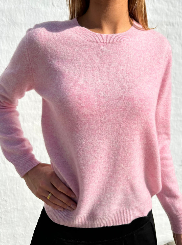 Andcopenhagen Cashmerebluser Andcopenhagen - Classic Cashmere Pink Melange - 80% cashmere strik