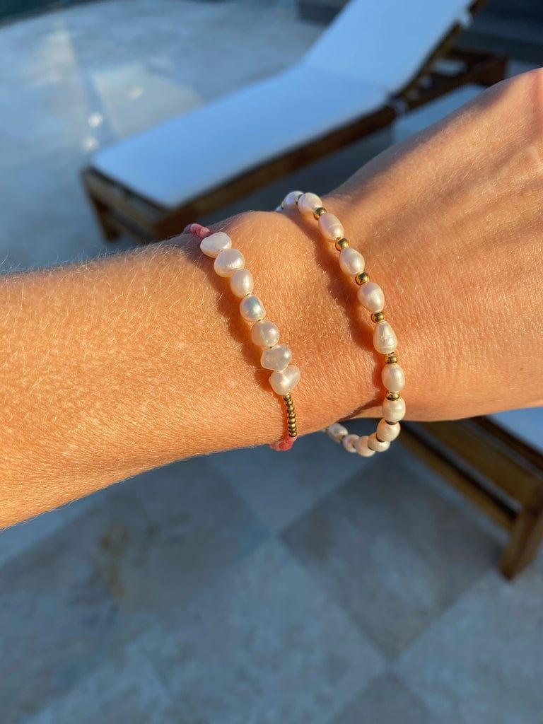 Andcopenhagen Jewelry - Armbånd - 18 karat guldbelagt messing - Early Pearly perle