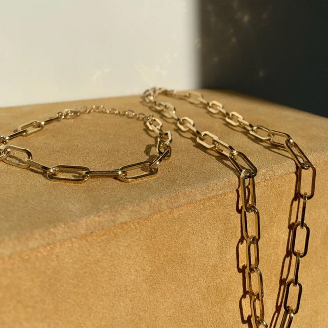 Andcopenhagen Guldhalskæder Gold-plated Chunky Chain Necklace