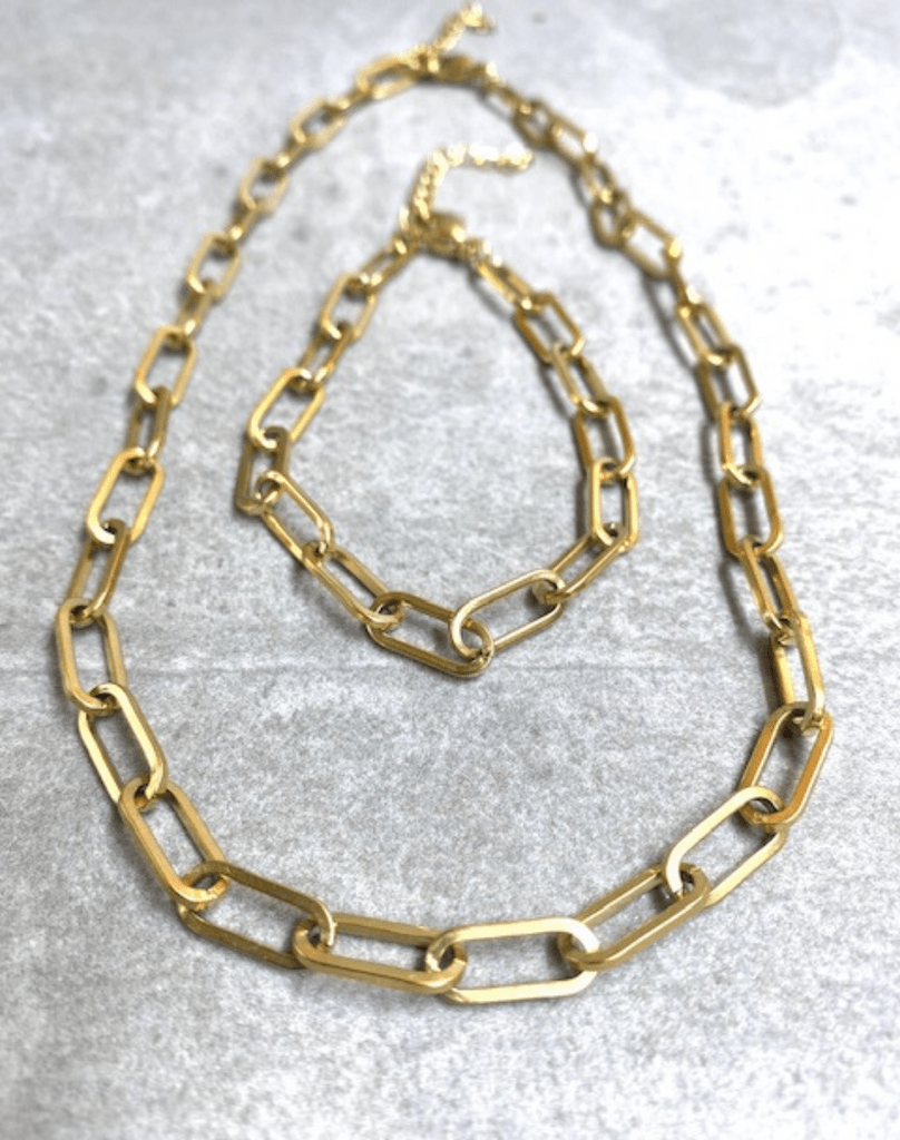 Andcopenhagen Guldhalskæder Gold-plated Chunky Chain Necklace