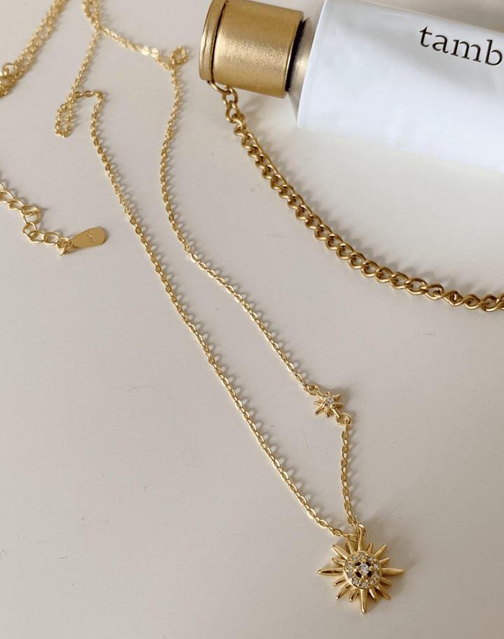 Andcopenhagen Guldhalskæder Gold-plated Dawn halskæde med stjerne vedhæng