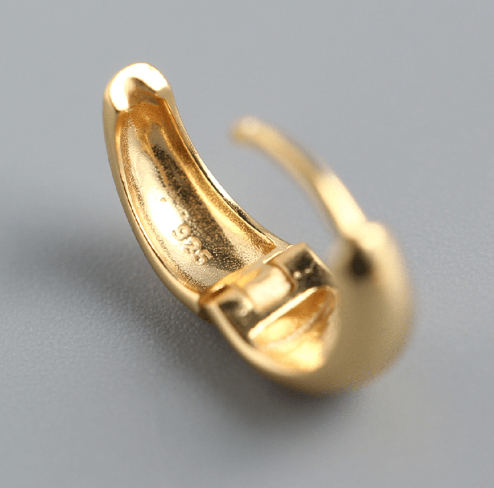 Andcopenhagen Guldøreringe Andcopenhagen - Small chunky hoops - guldbelagte øreringe
