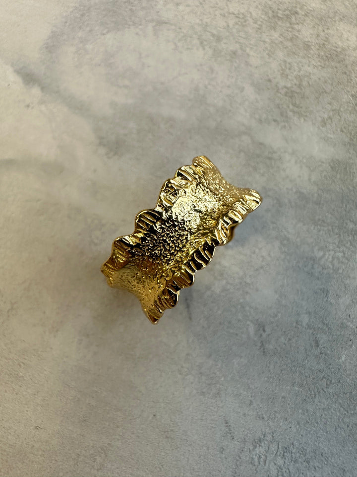 Andcopenhagen Guldringe Andcopenhagen - Sandy guldring - 18 karat guldbelagt 925 sterlingsølv