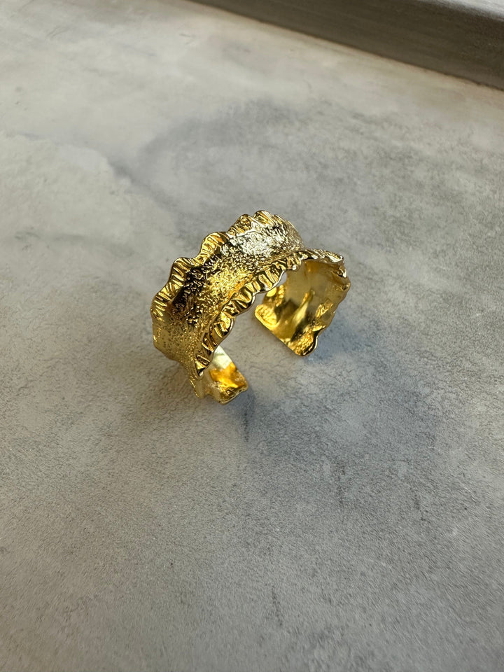 Andcopenhagen Guldringe Andcopenhagen - Sandy guldring - 18 karat guldbelagt 925 sterlingsølv