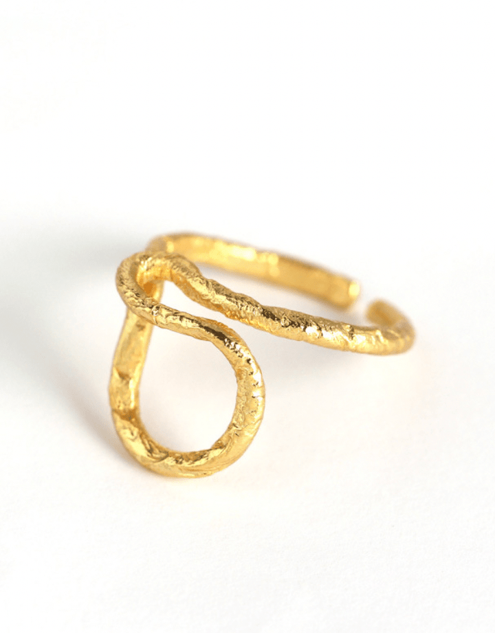 Andcopenhagen Guldringe Gold-plated Andcopenhagen Mathilda Ring - 18 karat guldbelagt sterlingsølv - guld