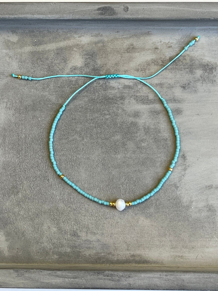 Andcopenhagen Jewelry - Holly Armbånd - Tyrkis, Perle & Guld