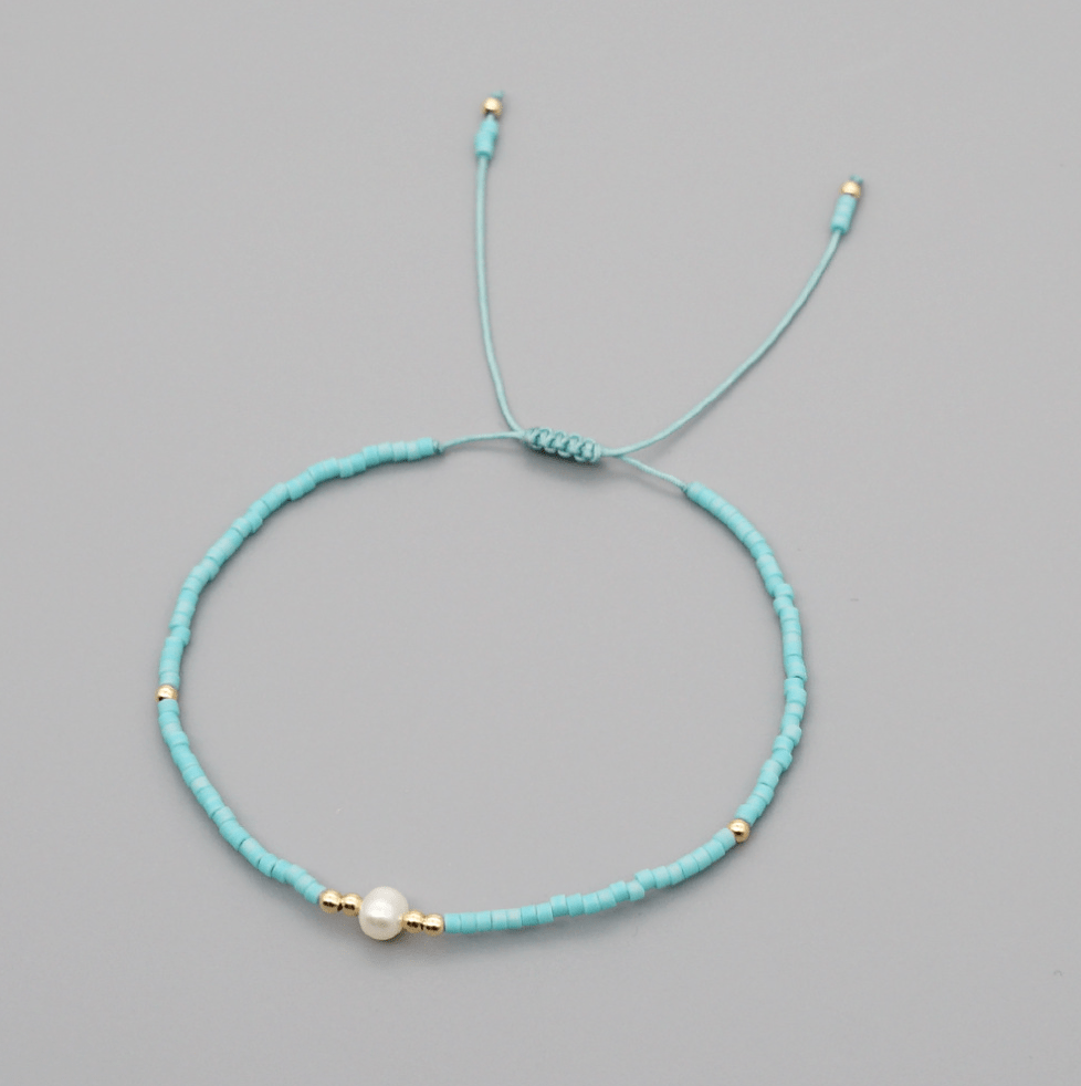Andcopenhagen Jewelry - Holly Armbånd - Tyrkis, Perle & Guld