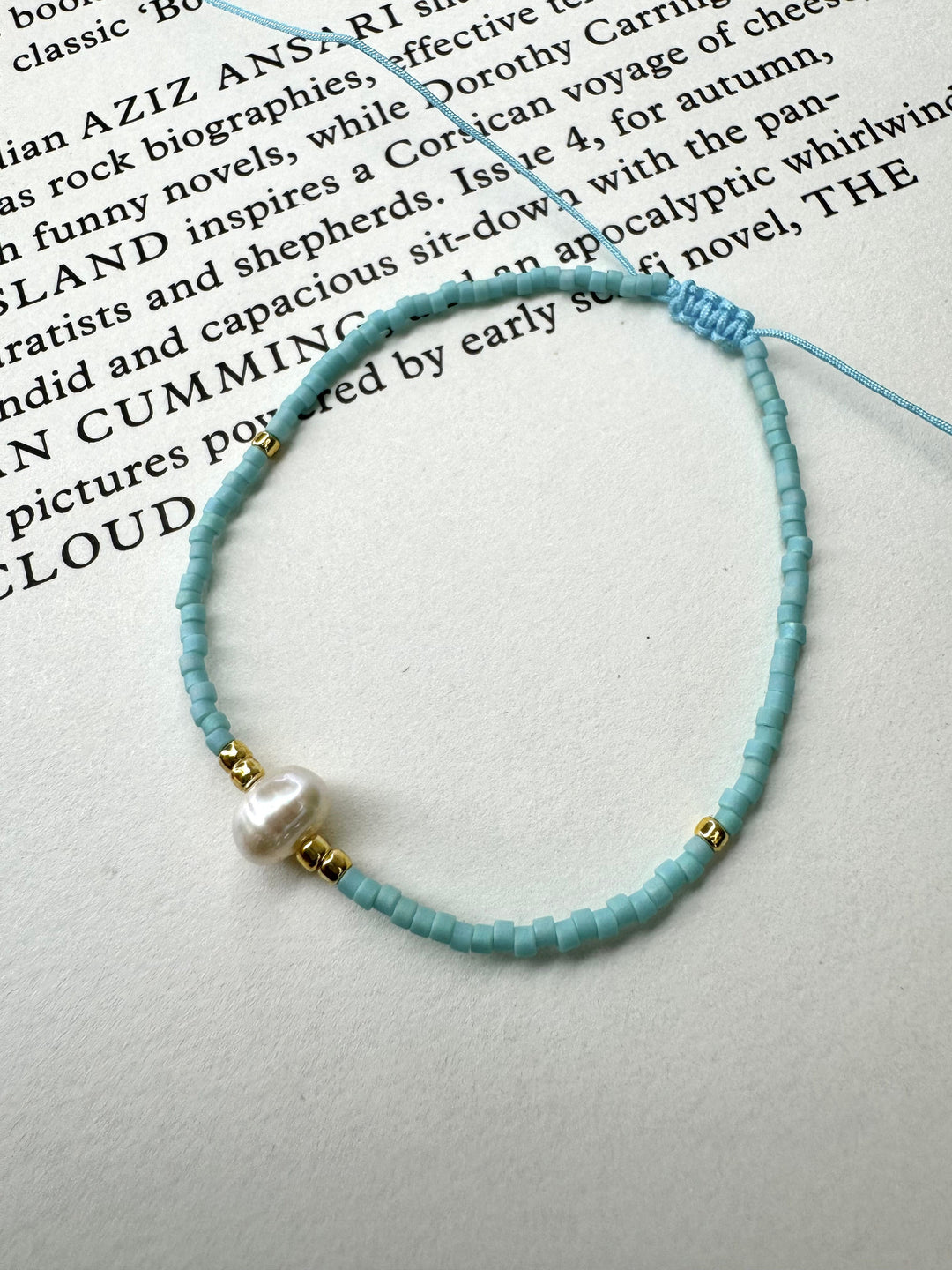Andcopenhagen Jewelry - Holly Armbånd - Tyrkis, Perle & Guld