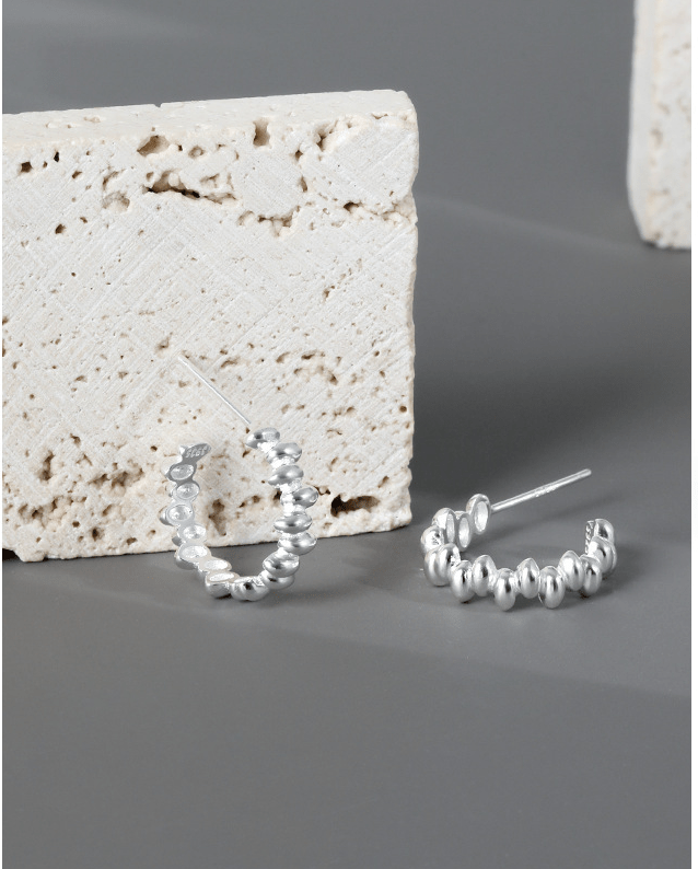 Andcopenhagen Jewelry - Øreringe hoops - 925 sterlingsølv - Luna