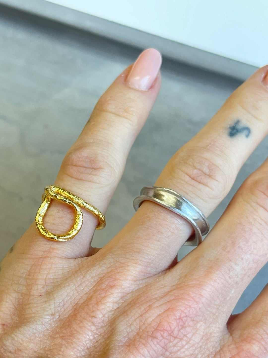 Andcopenhagen Smykker Andcopenhagen Mathilda Ring - 18 karat guldbelagt sterlingsølv - guld