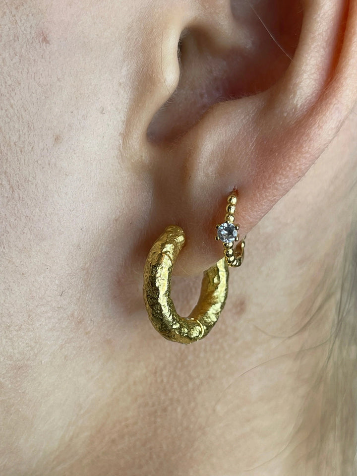 Andcopenhagen Jewelry - Øreringe hoops - 18 karat guldbelagt messing- Nina chunky