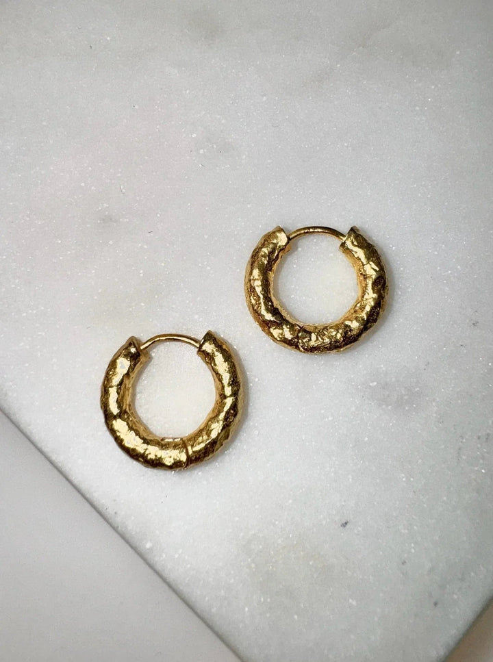 Andcopenhagen Jewelry - Øreringe hoops - 18 karat guldbelagt messing- Nina chunky