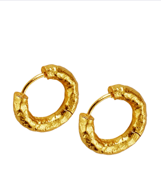 Andcopenhagen Jewelry - Øreringe hoops - 18 karat guldbelagt messing- Nina chunky