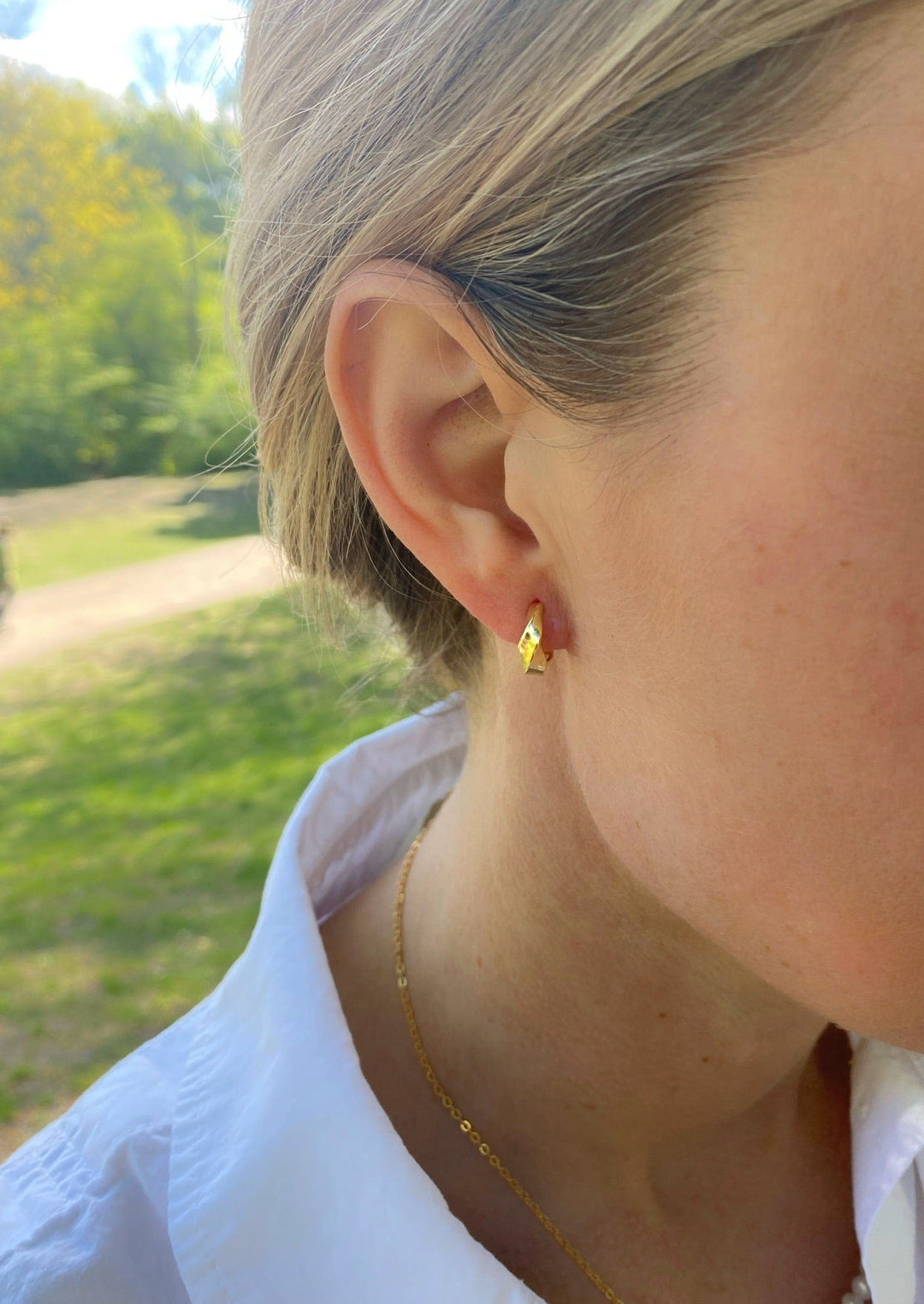 Andcopenhagen Jewelry Icon Collection - Øreringe hoops - 18 karat guldbelagt 925 sterlingsølv - Rookie