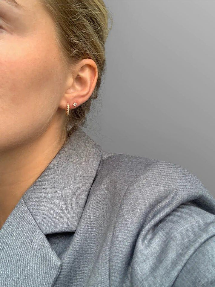 Andcopenhagen Jewelry Icon Collection - Øreringe hoops - 18 karat guldbelagt 925 sterlingsølv - Dea Shiny Hoops