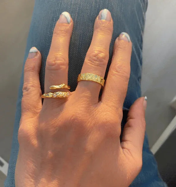 Andcopenhagen - Ring - 18 karat guldbelagt 925 sterlingsølv - Shiny Twist - Stilkompagniet.dk