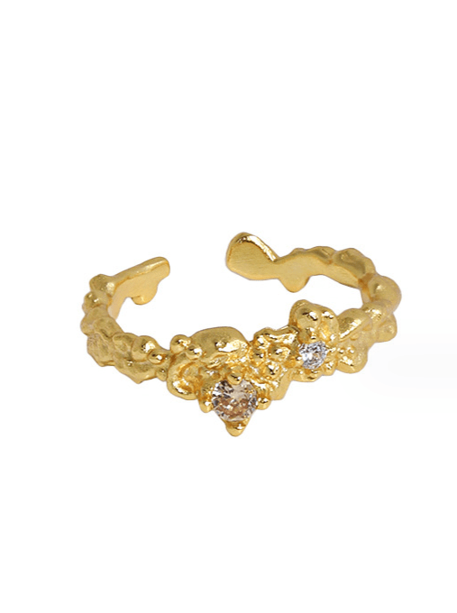 Andcopenhagen Smykker Andcopenhagen - Amelie Ring i 18 karat guldbelagt sterlingsølv