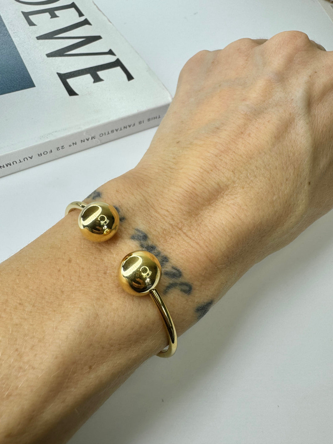 Andcopenhagen Smykker Andcopenhagen - Dina Bangle Armbånd - 18 karat guldbelagt sterlingsølv ( lille i størrelsen)