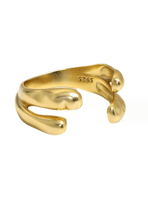 Andcopenhagen Smykker Andcopenhagen - Lula ring i 18 karat guldbelagt sterlingsølv