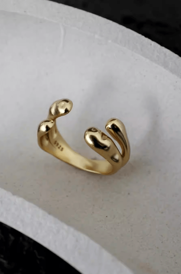 Andcopenhagen Smykker Andcopenhagen - Lula ring i 18 karat guldbelagt sterlingsølv