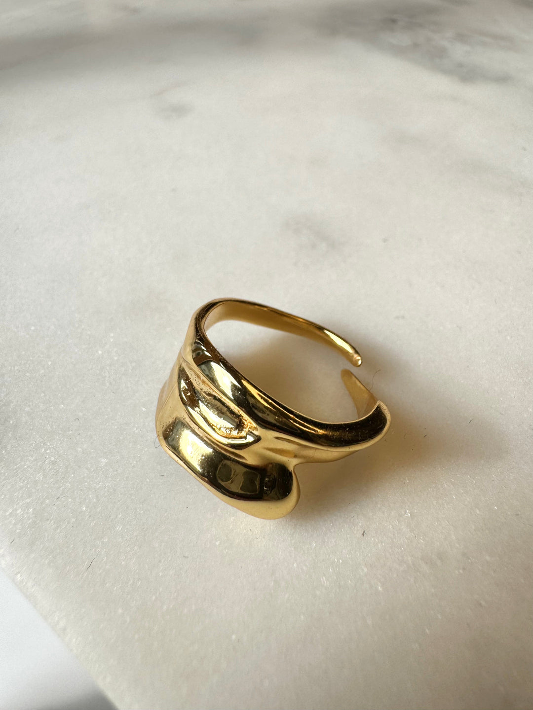 Andcopenhagen Smykker Justerbar ring - Tess 18 karat guldbelagt - Andcopenhagen