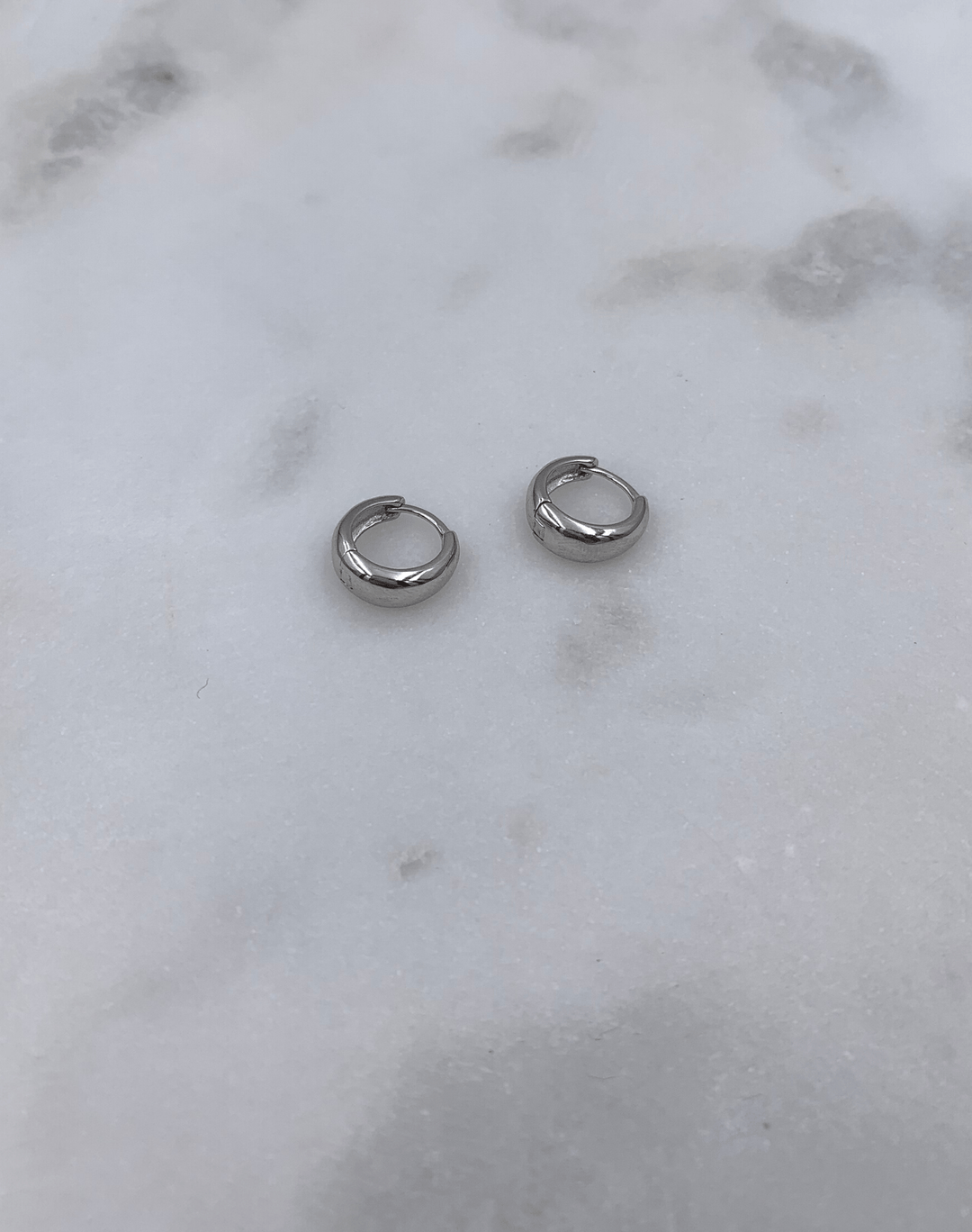 Andcopenhagen Sølvøreringe Andcopenhagen - Small chunky hoops sølv - øreringe i sterlingsølv